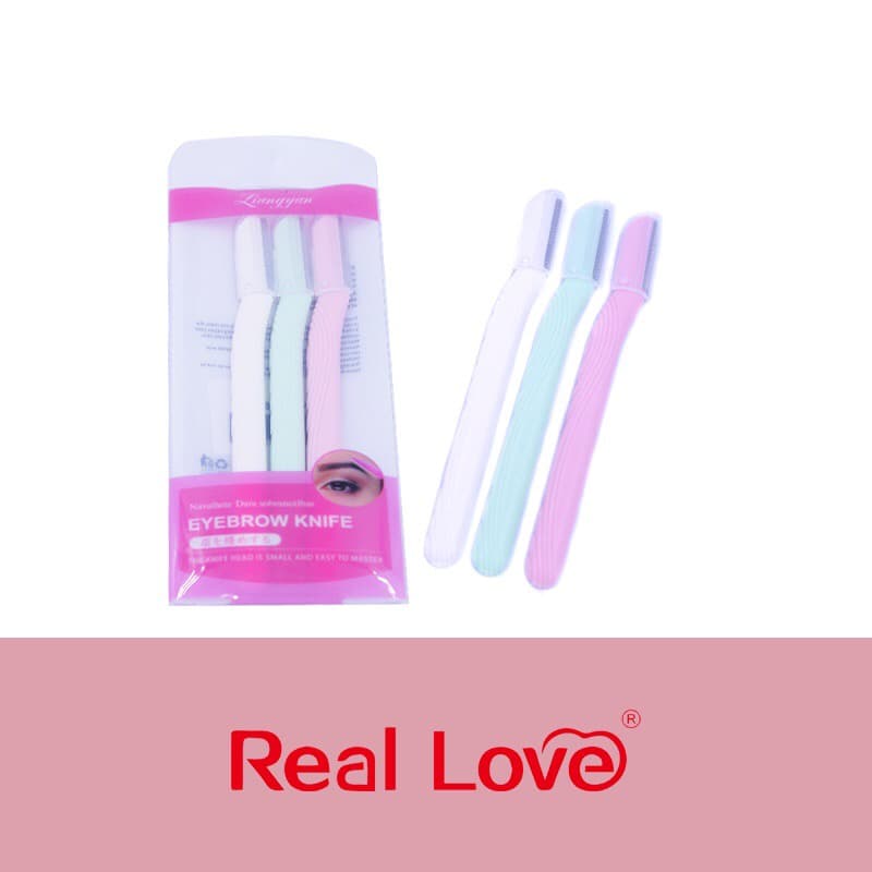 Kit c/3pçs De Navalha Aparador De Pelos Rosto e Corpo - Real Love