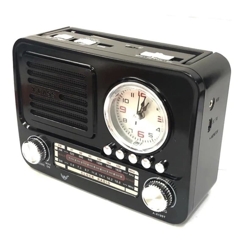 Caixa De Som Rádio Retrô Altomex A-6199t, Usb, Sd, Am/fm