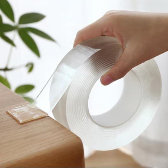 Fita 3M Dupla Face Extra Forte Transparente NanoGel Silicone Mágica Adesiva Cola na Parede Móvel