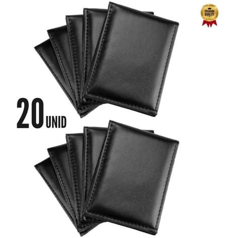 Kit 20 Carteira Masculina Slim Porta Cartão Barato Atacado