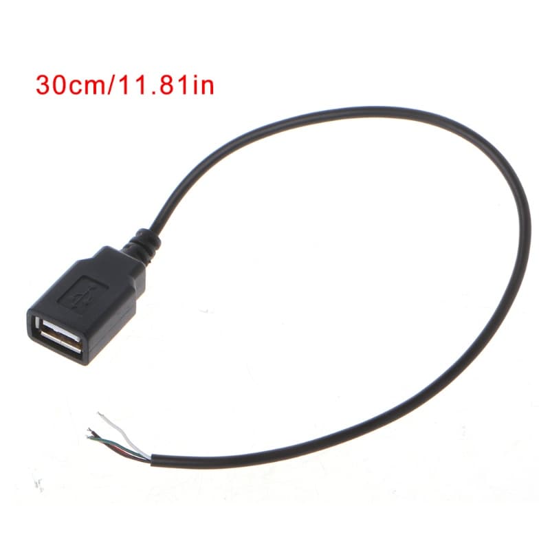 UTAKEE USB 2.0 Tipo A Fêmea Jack 4 Fios Carga De Dados Power Pigtail Cabo Conector DIY