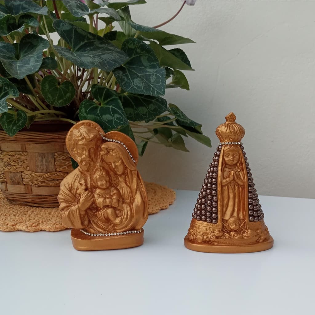 Kit Religioso Nossa Senhora Aparecida Sagrada Família