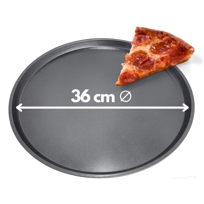 Forma De Pizza Antiaderente Assadeira Em Aço Caborno 36 Cm Ref 11497