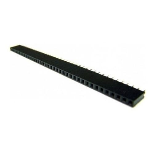 Kit 10 Peças Barra De Pinos Fêmea 1x40 Passo 2,54mm Mci 180graus