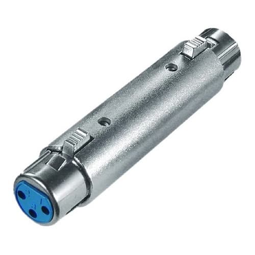 Adaptador Emenda Xlr Fêmea X Xlr Fêmea C/ Trava