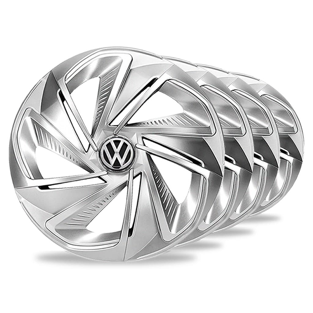 Jogo 4 Calotas Nitro Prata Aro 14 Vw Gol G1 G2 G3 G4 G5 Kit Carlota Esportiva Volkswagen Fox Polo Up