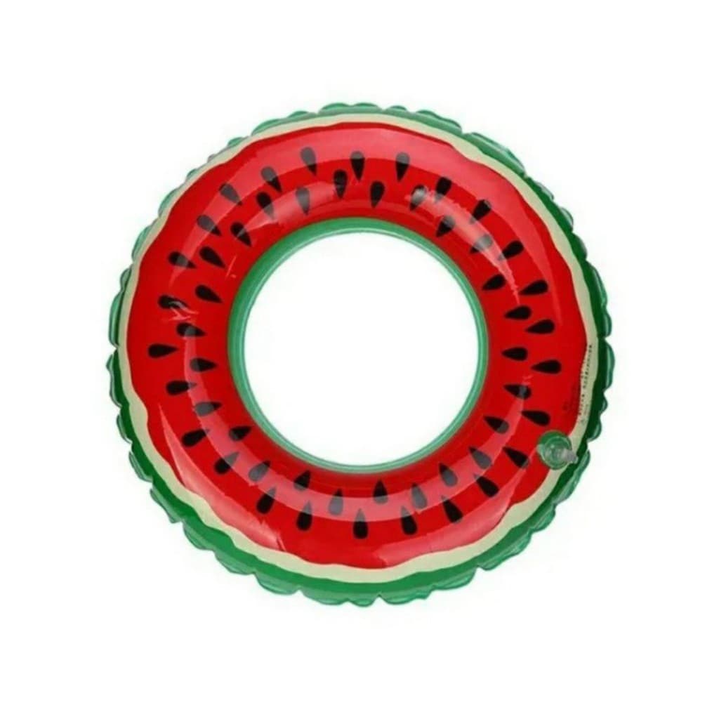 Boia inflável infantil melancia redonda piscina praia 60 cm