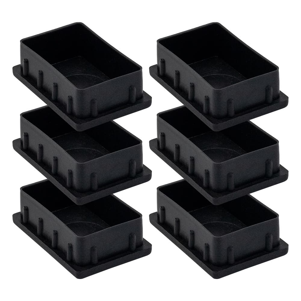 6 Ponteiras Tampas Interna Para Tubo Perfil Metalon 60x40