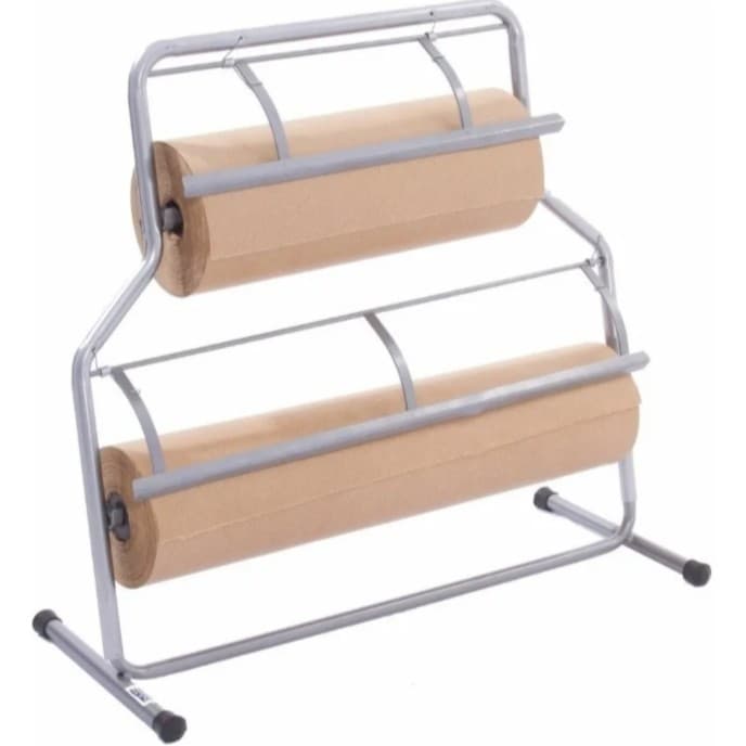 Suporte Duplo Bobina Papel Kraft De 40 60 Cm + 2x Bobinas