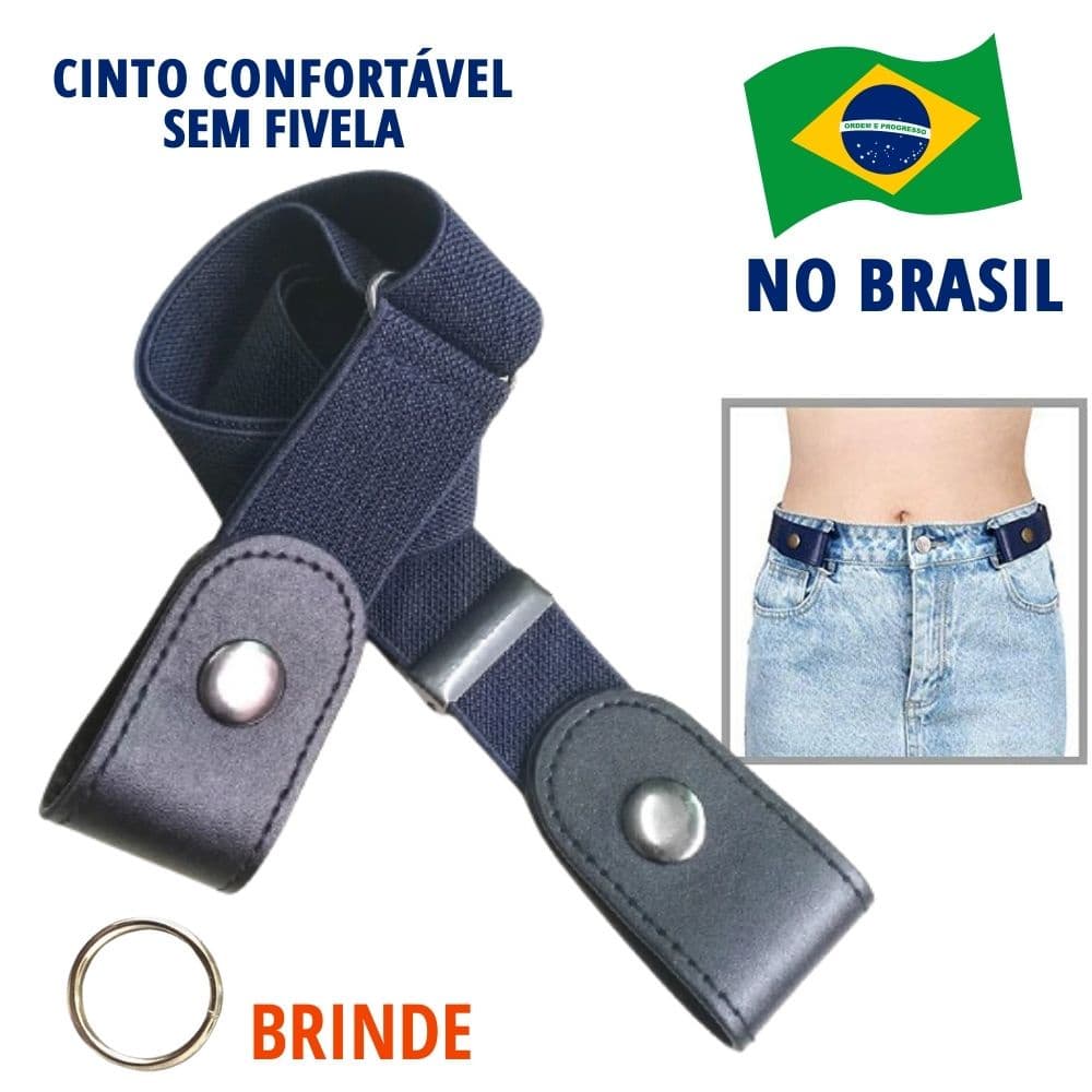 Cinto Masculino Feminino sem fivela Não aperta barriga Confortável ajustável plus size