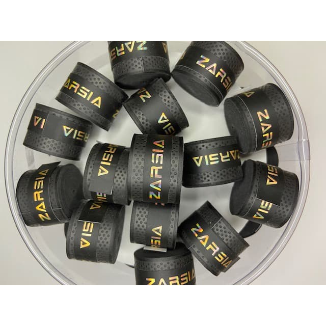 Overgrip Zarsia Sensação Seca Relevo Estampado 5u PRETO