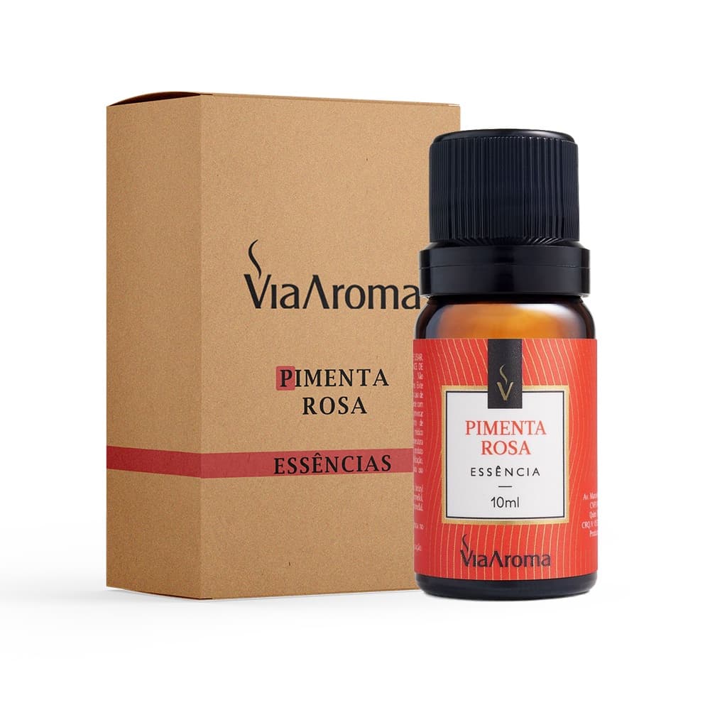Essência Pimenta Rosa Via Aroma 10ml Para Aromatizador e Difusor de Aromas