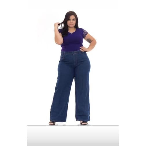 Calça jeans Wide Leg tam. 44