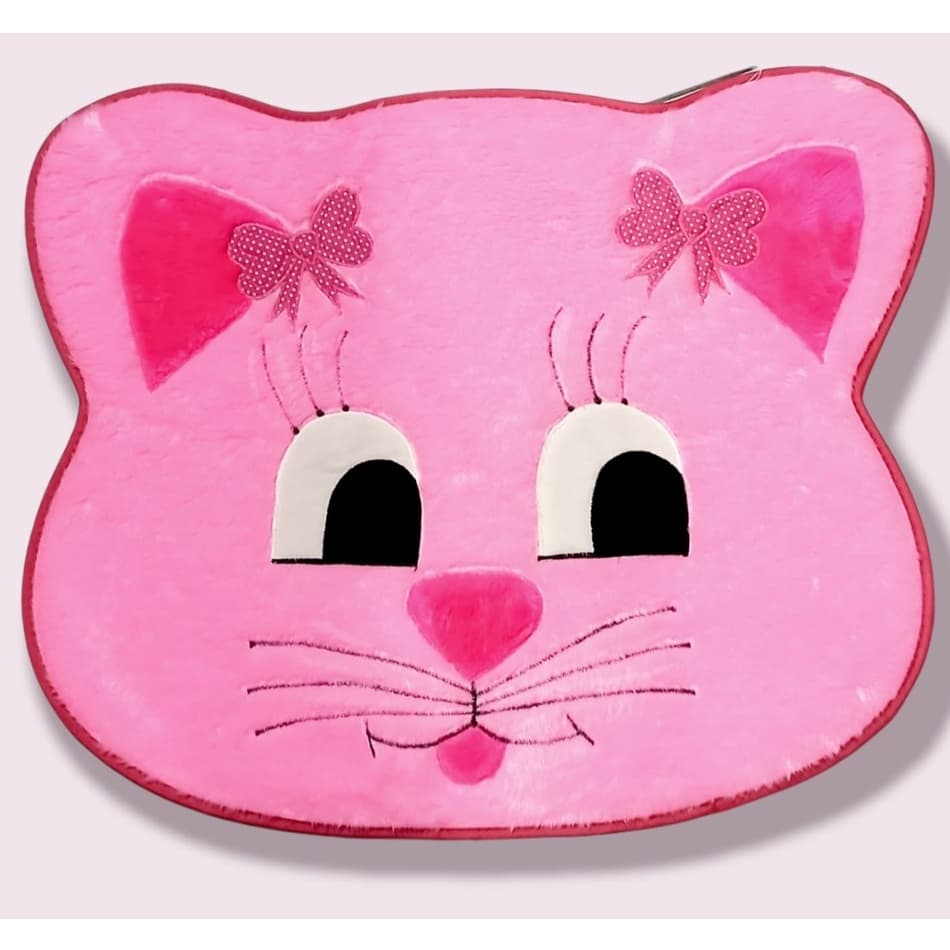 Tapete de Pelúcia Infantil Gatinha Para Sala ou Quarto