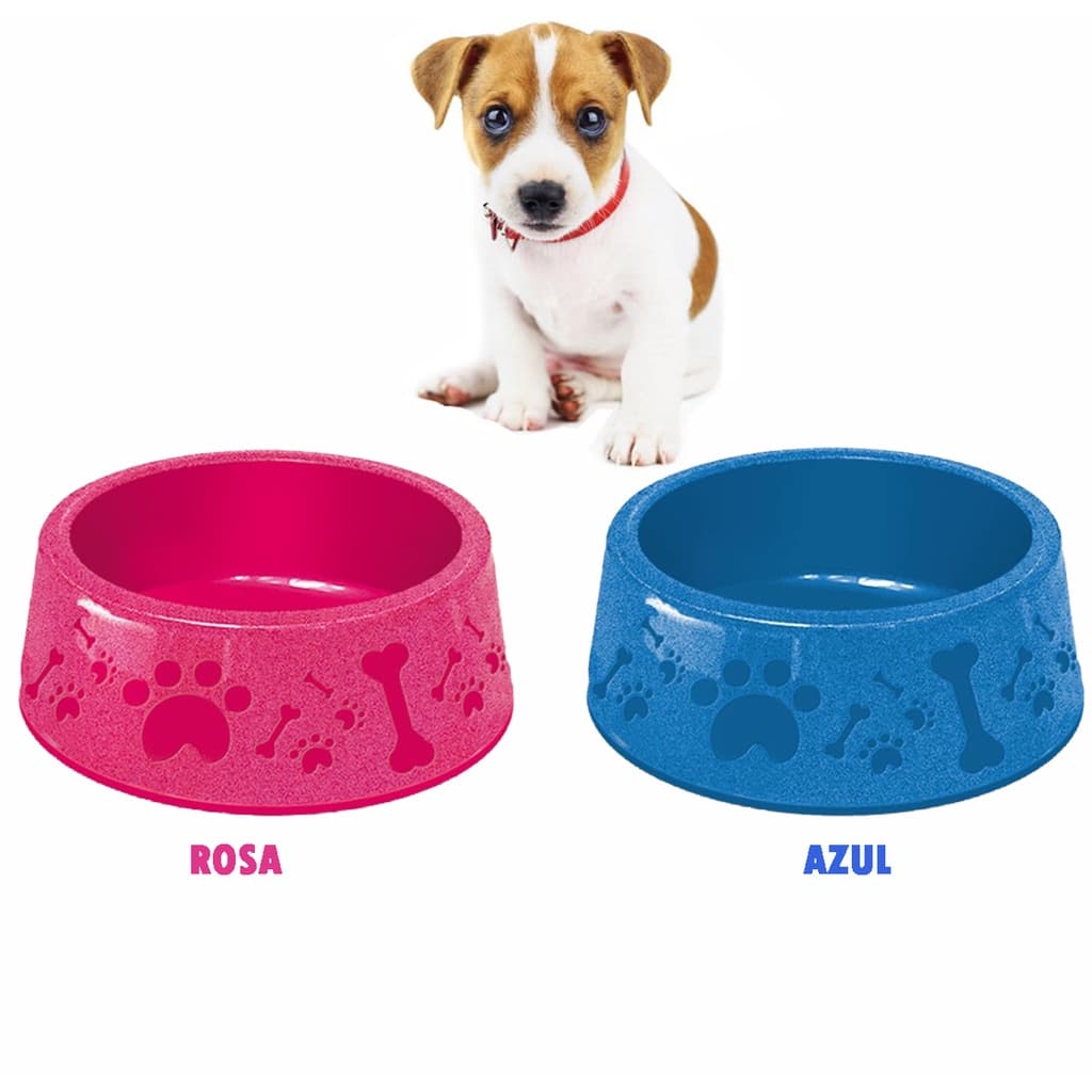 Comedouro para pet cachorro 850ml potinho de comida alimento pet