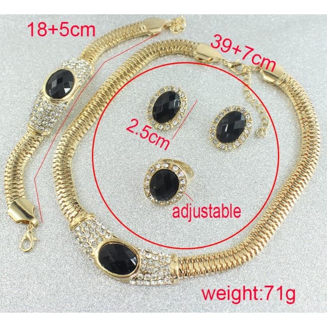 Conjunto De Jóias Feminino Nigeriano Africano Kk45 - Dubai