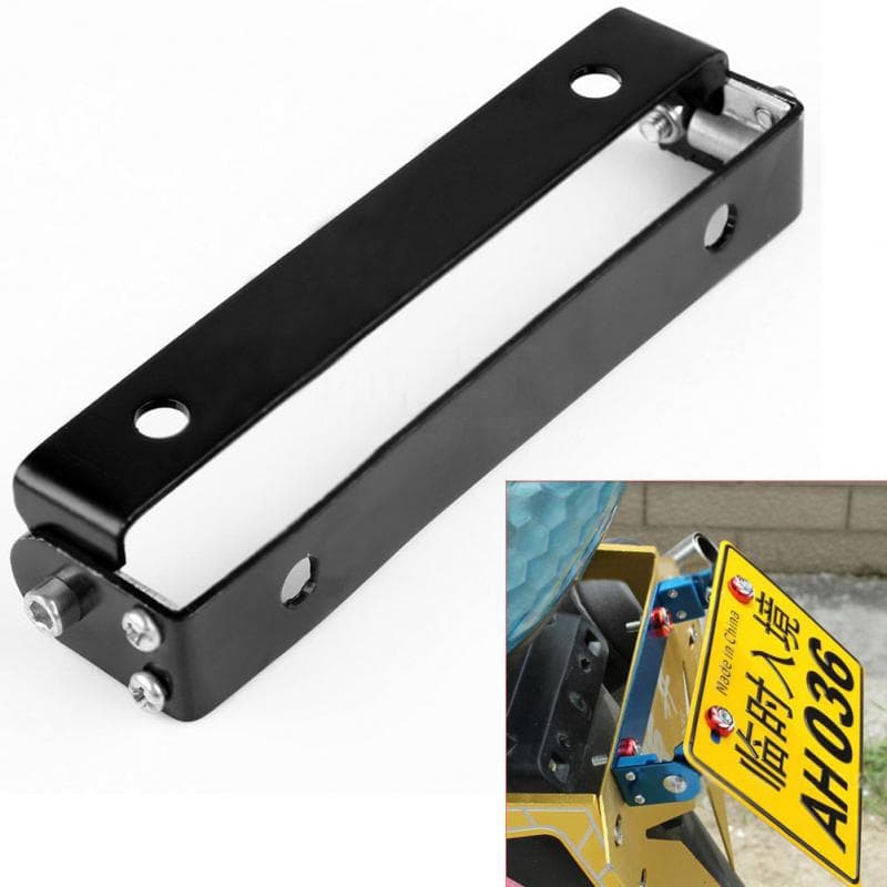 Motocicleta Automóvel Ângulo Ajustável Metal Suporte Da Placa De Licença 6 Cores Alumínio