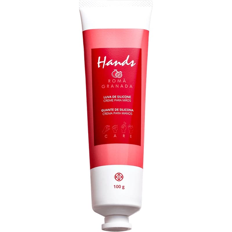 Creme luva de silicone romã para as mãos Hinode 100 g