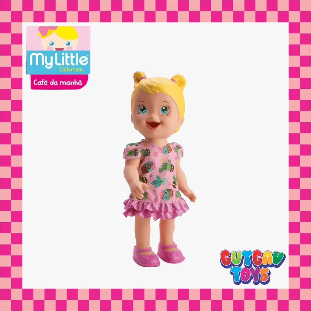 My little Collection Café da Manhã Loira - Divertoys - boneca menina com acessórios