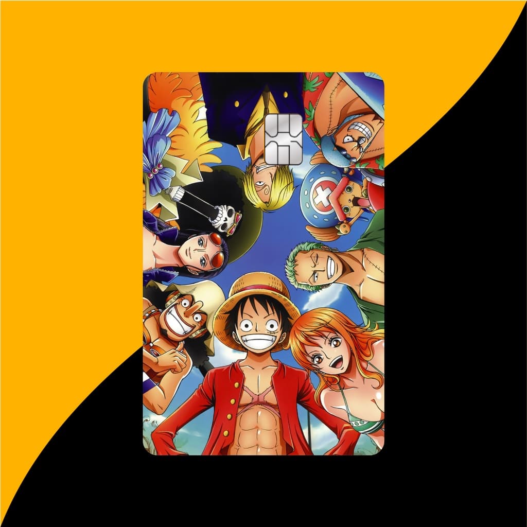 Adesivo para Cartão de Crédito One Piece Película para cartão Skin Card a Prova d'água
