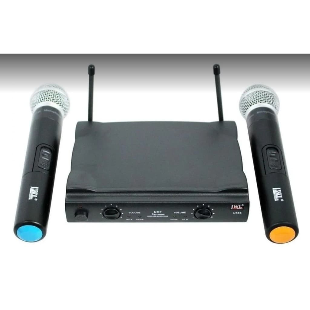 Microfones sem fio JWL U-585 Duplo (Igreja, Palestra) Homologado (Anatel)
