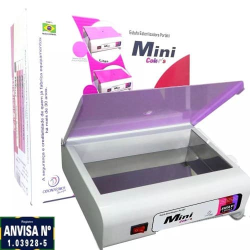 Estufa Mini Colors Bivolt Esterilizadora Lilás Manicure
