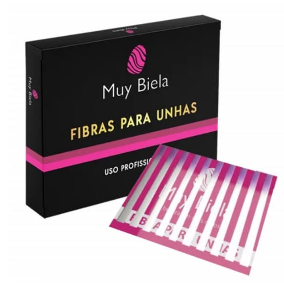 Fibra De Vidro Para Unha Em Gel Muy Biela Double C/ 50 Unid 7cm