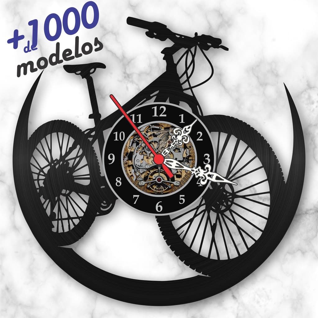 Relógio Parede Bicicleta Mountain Bike Mtb Disco Vinil