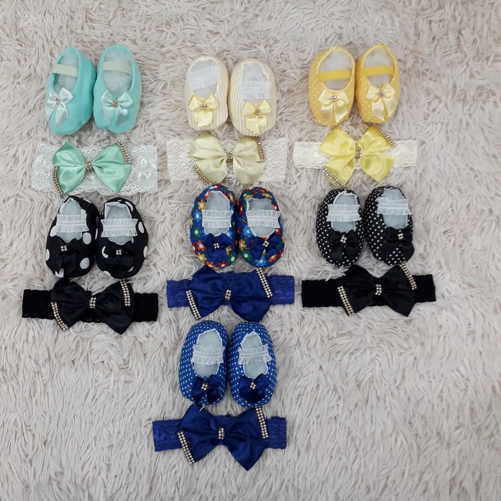 Sapatinhos Com Tiara de Bebê Meninas Lindos como a Vida deve Ser