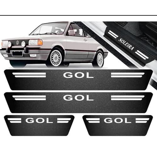 Protetor Soleira De Porta Branca P/ GOL QUADRADO
