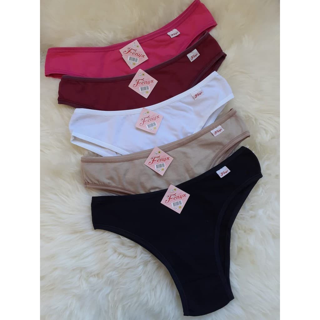 Oferta! Calcinha Conforto Básica Fênyx Algodão