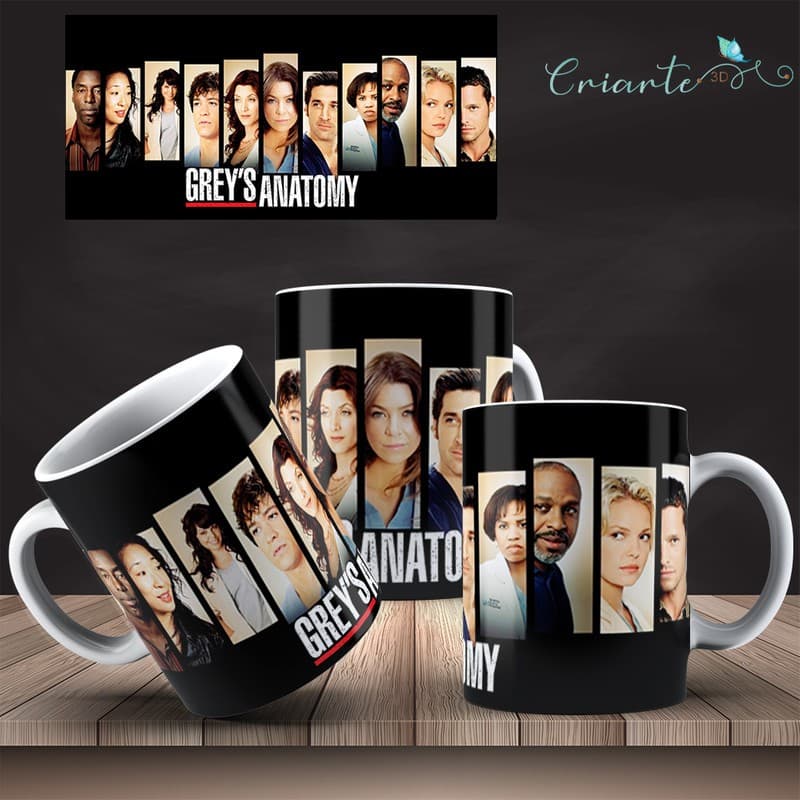 Caneca Porcelana Grey's Anatomy #08