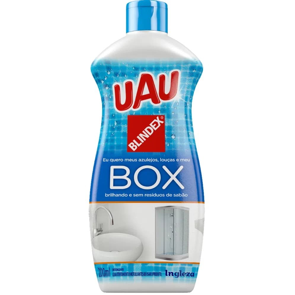 1 Limpa Box Uau Recomendado Pela Blindex 200ml Tira Mancha Goudra