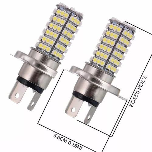 Lampada H4  Led 120 Leds Dc12v 6000k 3528 Sm 2 Lampadas