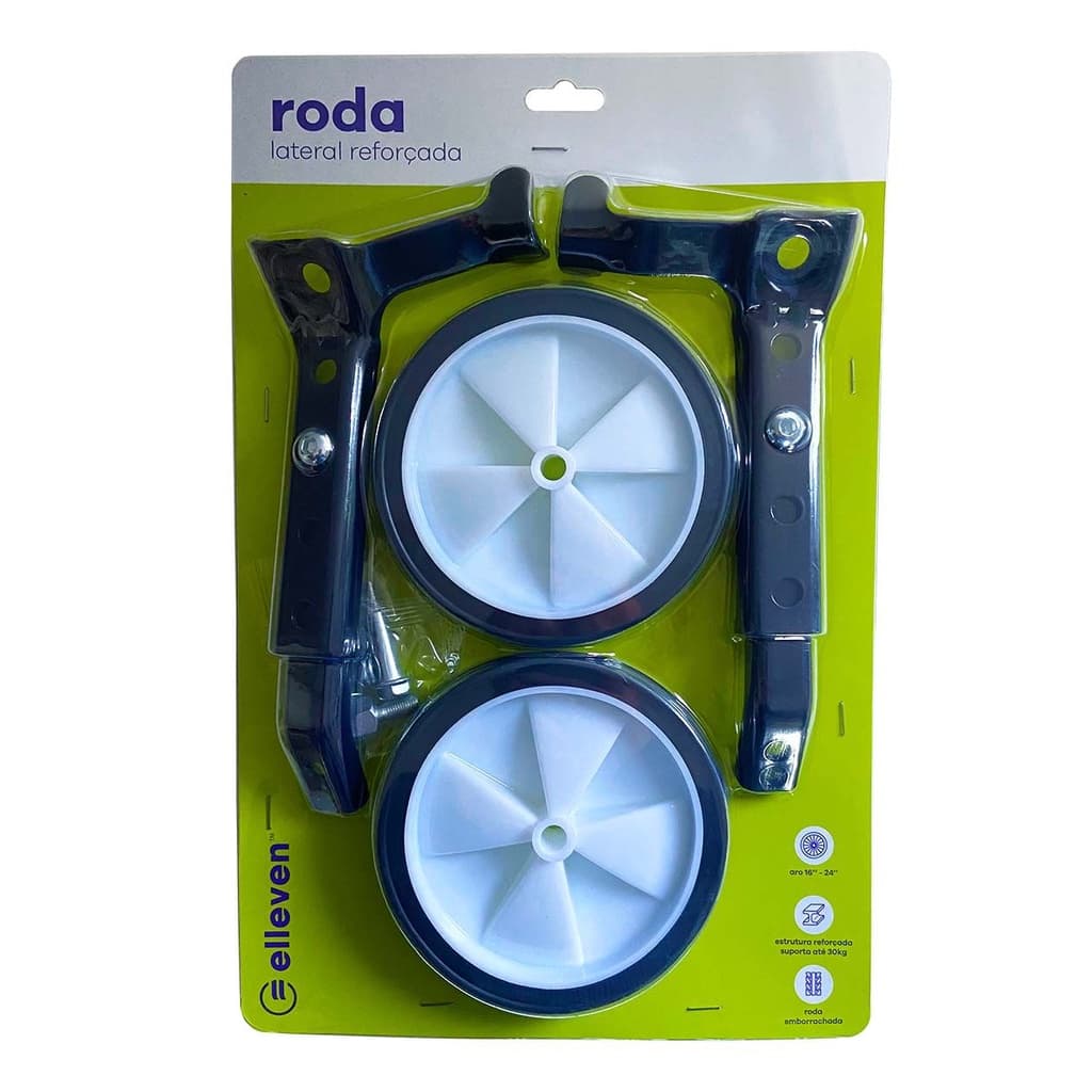 Roda Lateral Elleven Bike Aro 16 - 24 Reforçada Emborrachada Rodinha Bike Infantil .