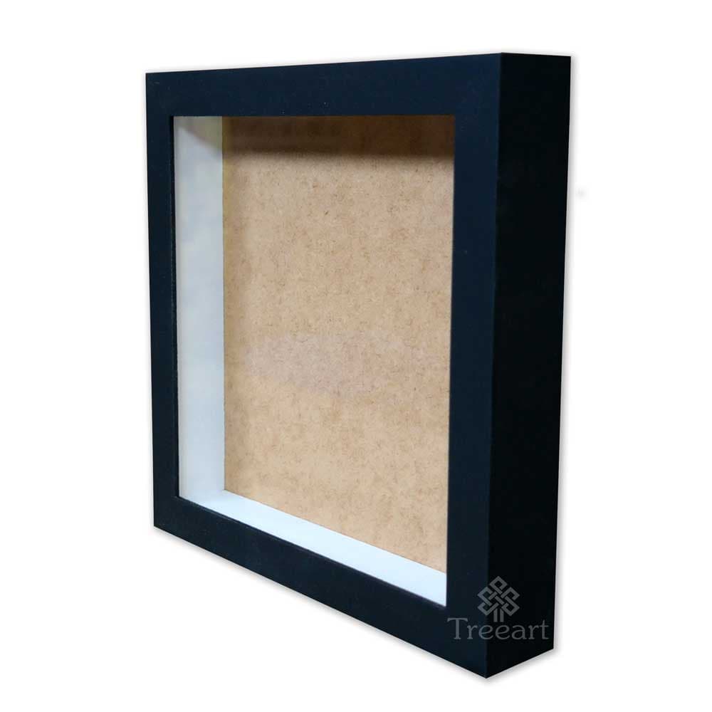 Quadro Moldura Decorativa Caixa Alta 30x30cm Com Vidro