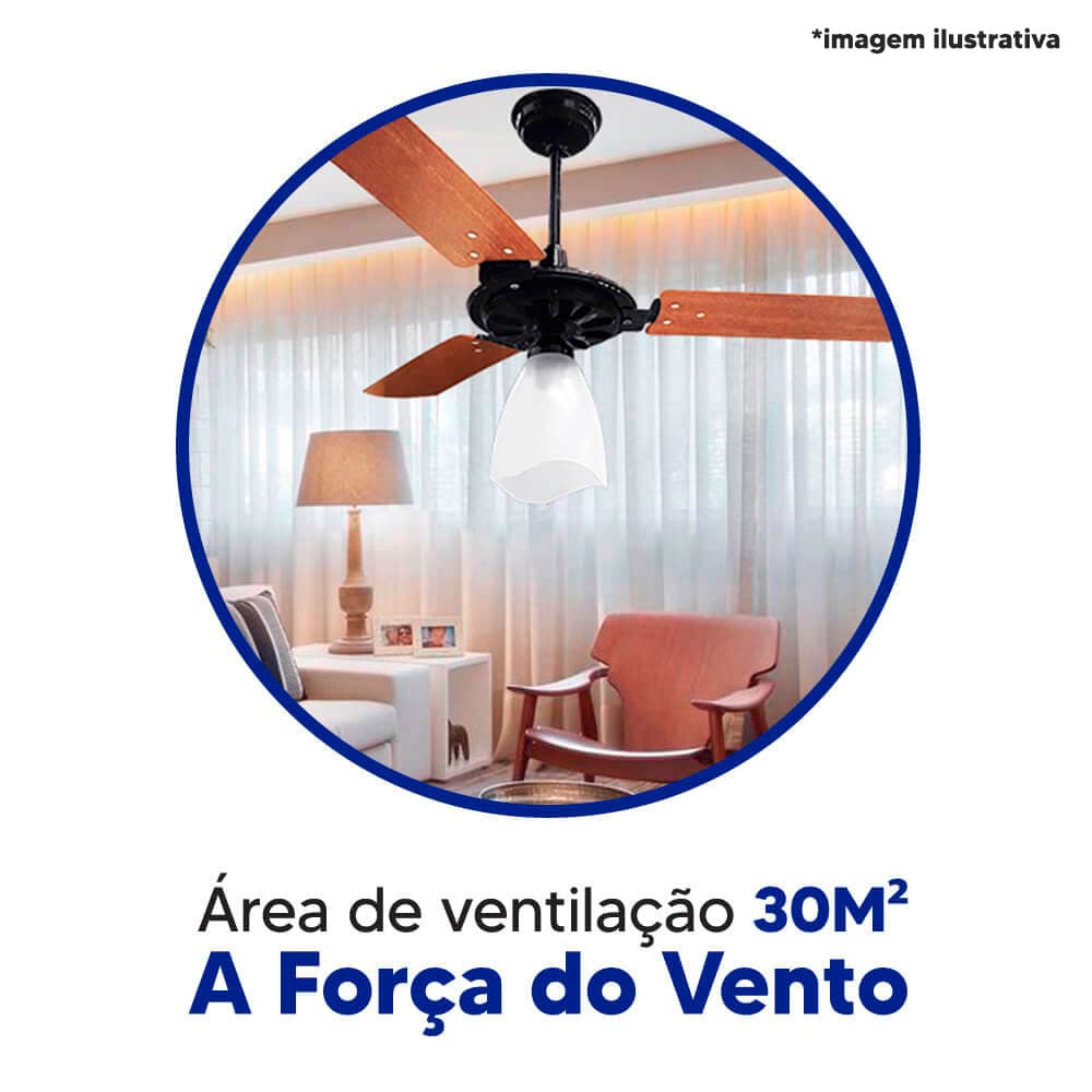 Ventilador De Teto Yris Motor Grande 150w E 180w Ventex