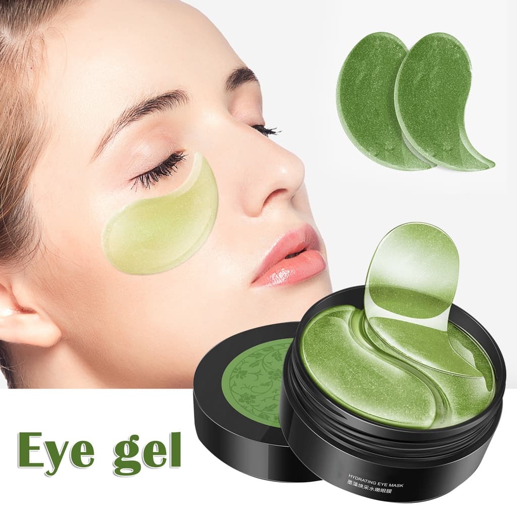 Tapa-olhos de hidrogel de colágeno hidratante de fórmula natural pura máscara