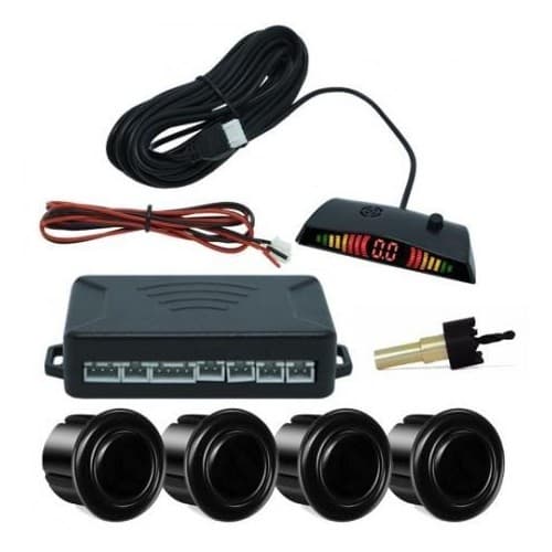 Sensor de Estacionamento Ré 4 Sensores Display Colorido