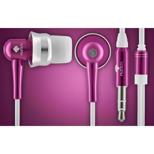 8 Un Fone de Ouvido Intra Auricular MF-2763 Rosa