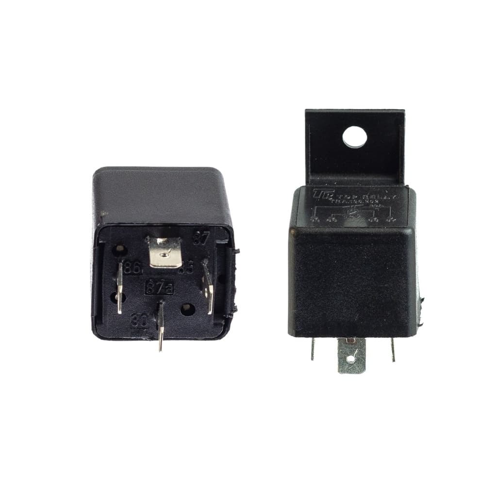 5 Relé Auxiliar Automotivo 4 Terminais Com Suporte Universal 40a 12v Para Fixação Tra 108202 Vidro Elétrico Buzina