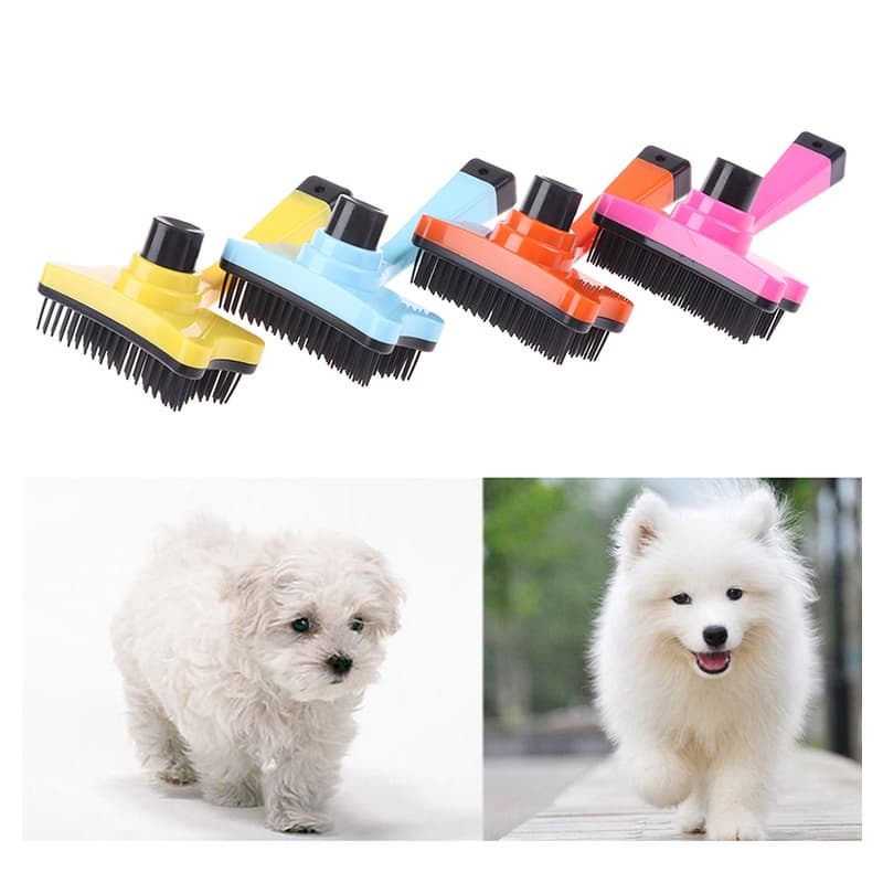 Rasqueadeira Automática Para Pets Cães Gatos Escova Pequena Pente Escova Cachorro