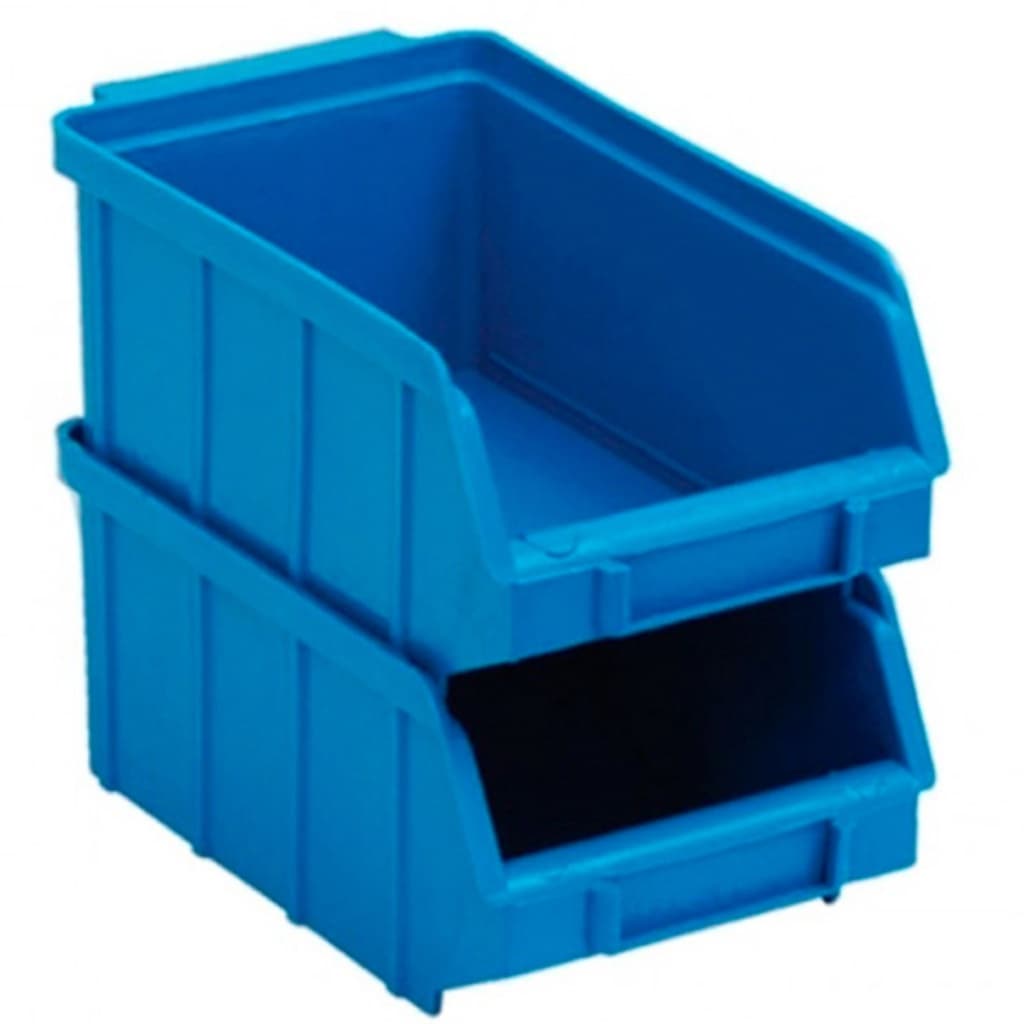 Kit 45 Caixas N°4 Gaveteiro Plástico Azul Organizador de Parafusos
