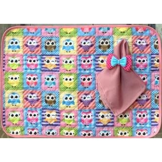 Kit 2 Peças 1 Toalha Estampada +1 Guardanapo Liso PASCOA Toalha Várias Estampas