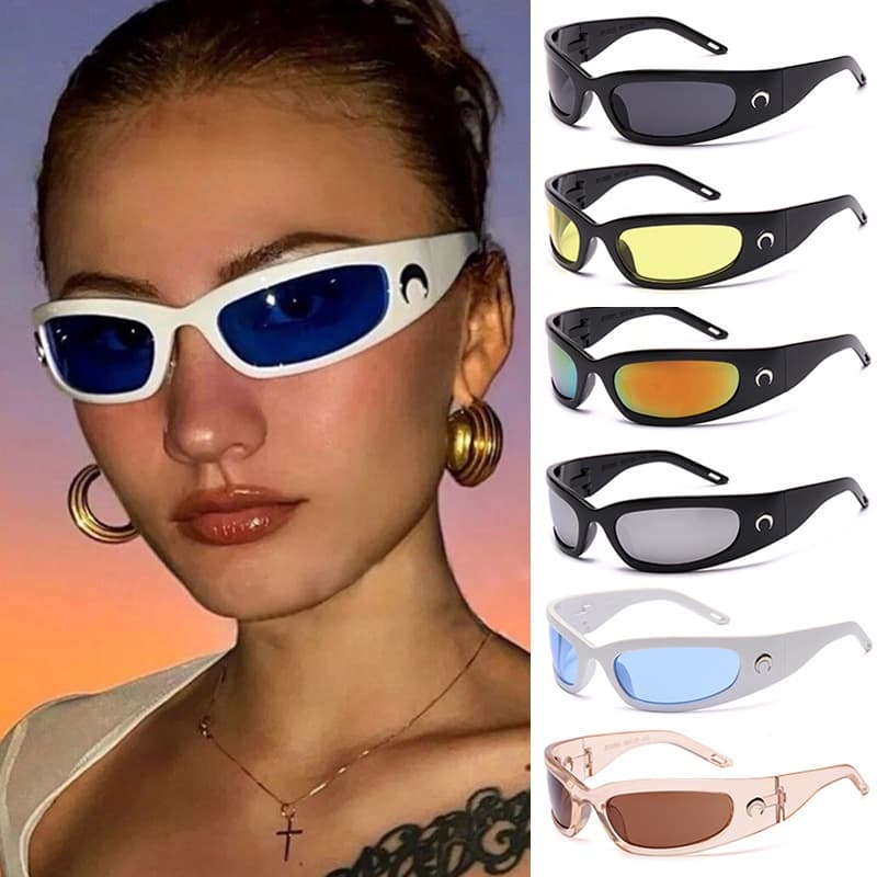 Óculos De Sol Retangular/Da Moda/Lua/Tecnologia Uristica/Esportes Ao Ar Livre/Equitação