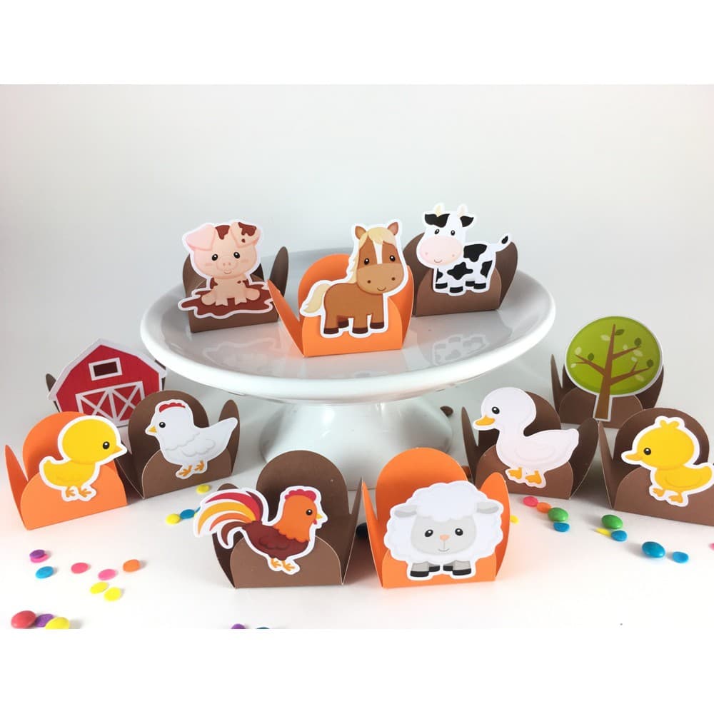 100 Forminhas para Doces Fazendinha Completa Festa de Aniversário, Confeitaria, BRIGADEIRO
