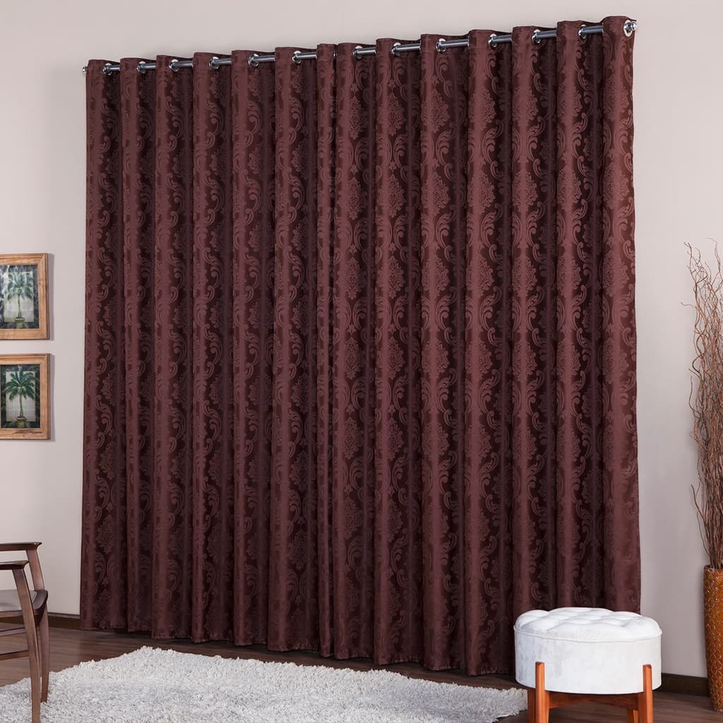 CORTINA EM TECIDO JACQUARD QUARTO SALA 4,00x2,50