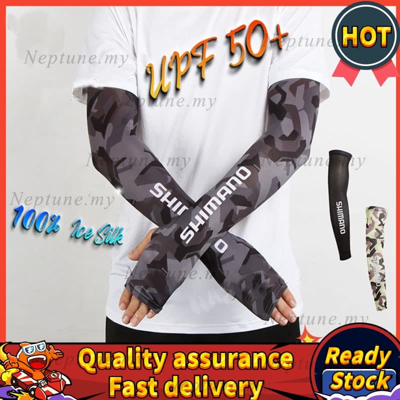 Heheshopready Camo ICE Silk Mangas De Braço De Pesca UPF50 + Ciclismo Legal Confortável Proteção Anti-UV Acessórios