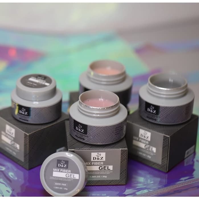 Fiber Gel - Mix Fiber D&Z 15g e 30g Para Unhas Acrigel Fibra