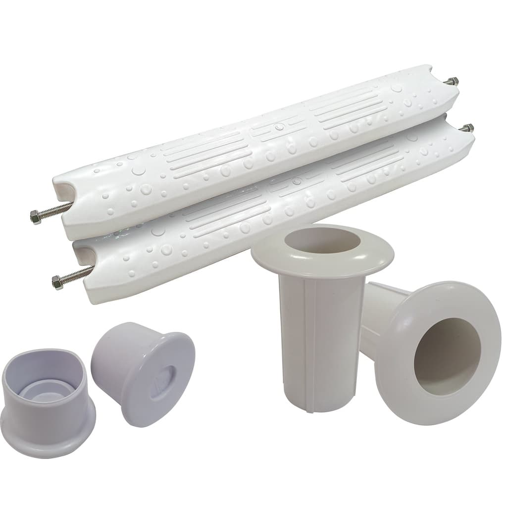 Kit De 2 Degraus Para Escada De Piscina - Em Abs + Chumbador